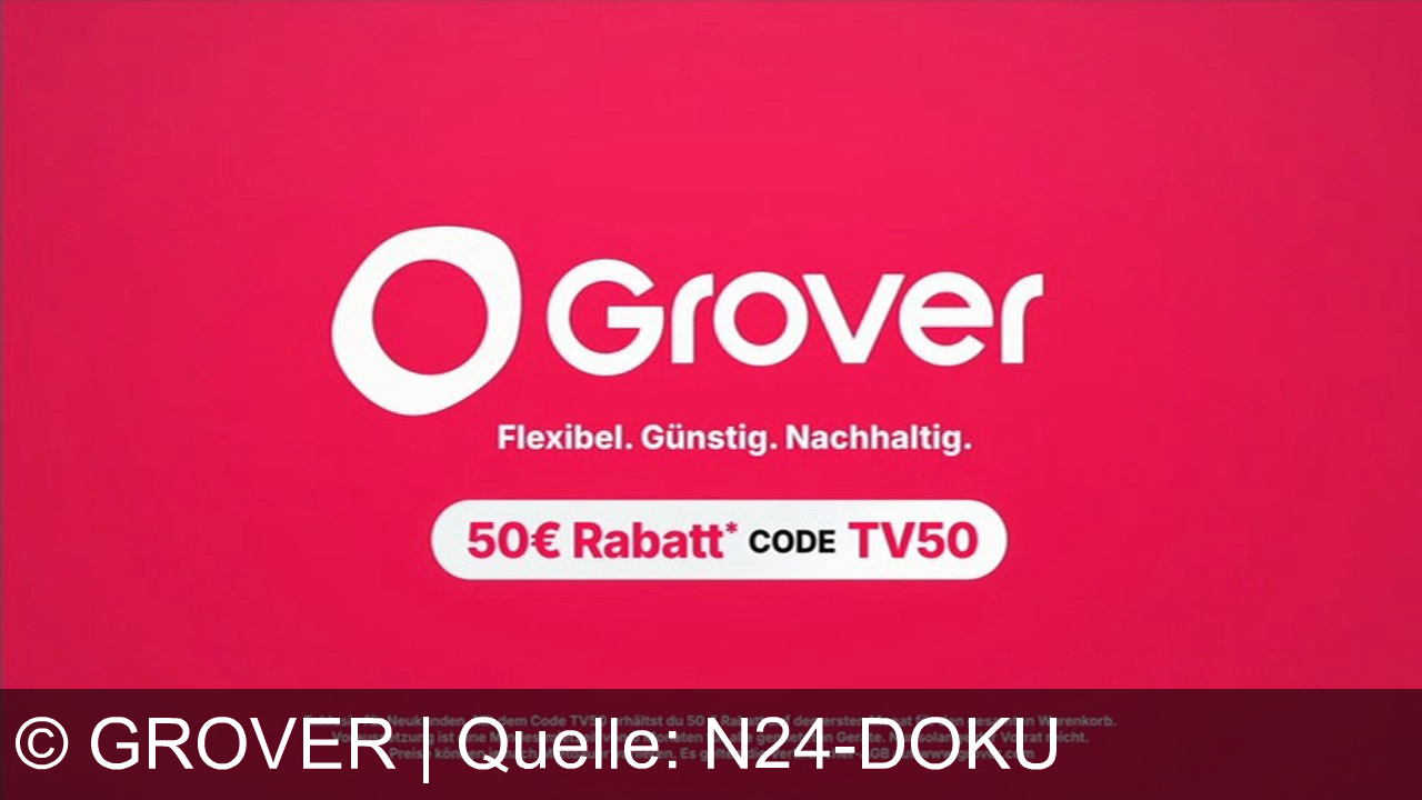 TV Werbung grover - Neueste Technik smart mieten statt teuer kaufen: Smartphone, Laptop, Konsole & mehr. Flexibel, günstig, nachhaltig. Mit Code TV50 50€ Rabatt. Grover – nicht deins, aber deins.