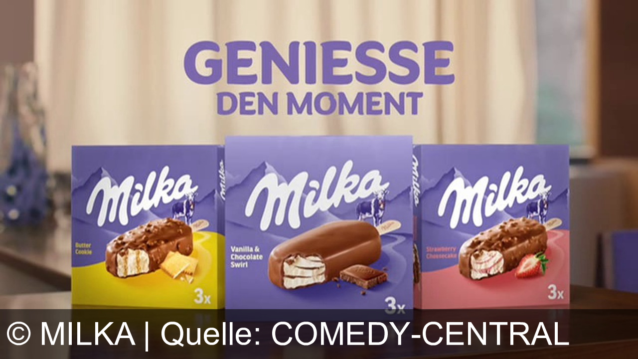 TV Werbung milka - Genieße Milka Eis in neuen Sorten Vanilla & Chocolate und Cheesecake Swirl – zarte Milka Schokolade vereint in Eis für gemeinsame Genussmomente.