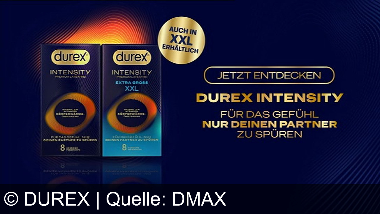 TV Werbung durex - Entfache Leidenschaft mit Durex Intensity: Genieße maximale Körperwärme und intensives Gefühl – jetzt auch als XXL! Spüre nur deinen Partner mit Durex, dem Premiumkondom.