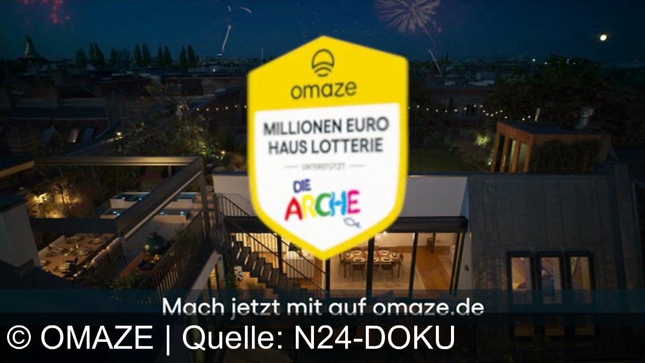 TV Werbung omaze - Gewinne mit der Omaze Millionen-Euro-Haus-Lotterie ein Penthouse in Berlin, einen Porsche 911 Carrera und 50.000 Euro – und unterstütze Die Arche! Mach jetzt mit auf omaze.de!