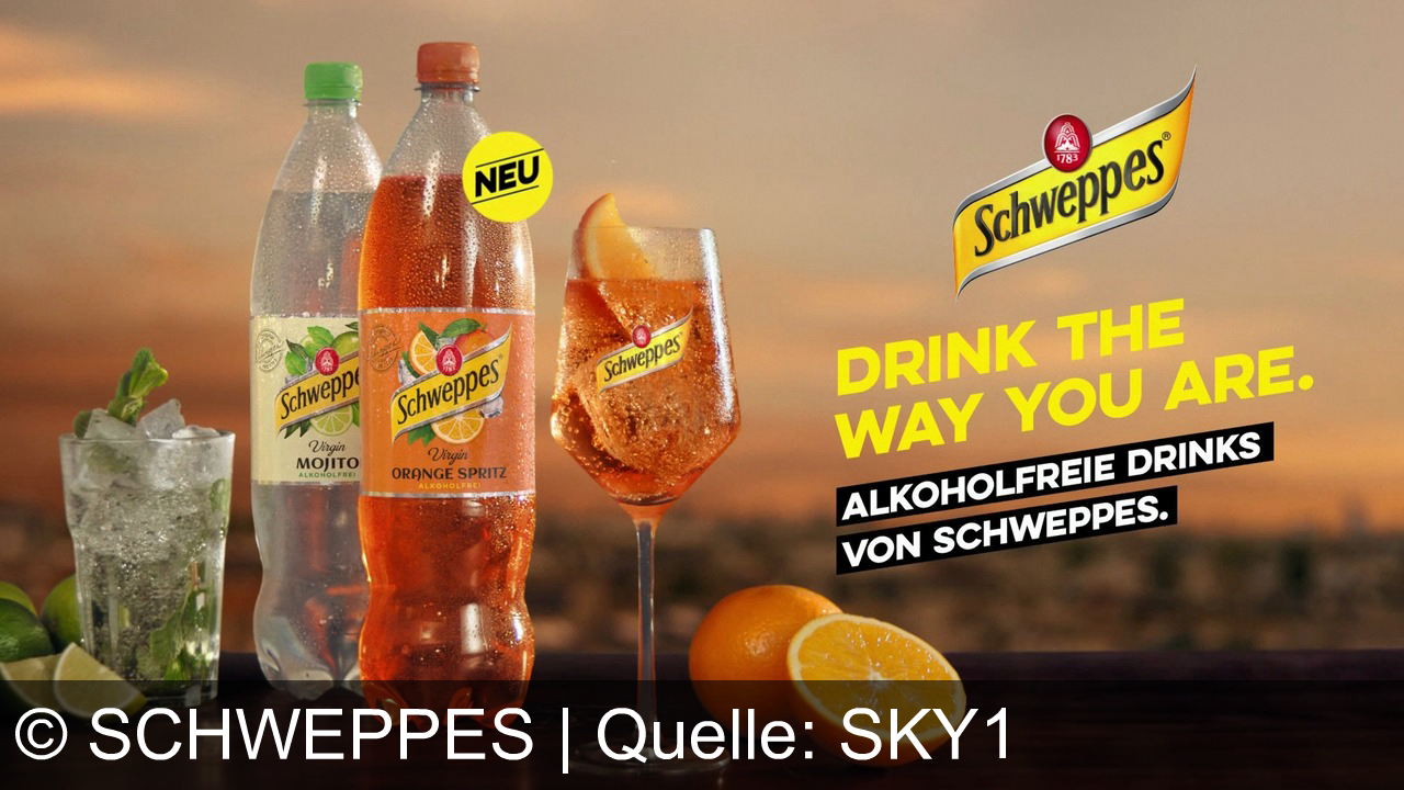TV Werbung schweppes - Genieße den alkoholfreien Virgin Orange Spritz von Schweppes – ob cool am Pool, in bester Runde oder entspannt im Park. Dein Aperitif-Feeling, ganz easy. Drink the way you are!