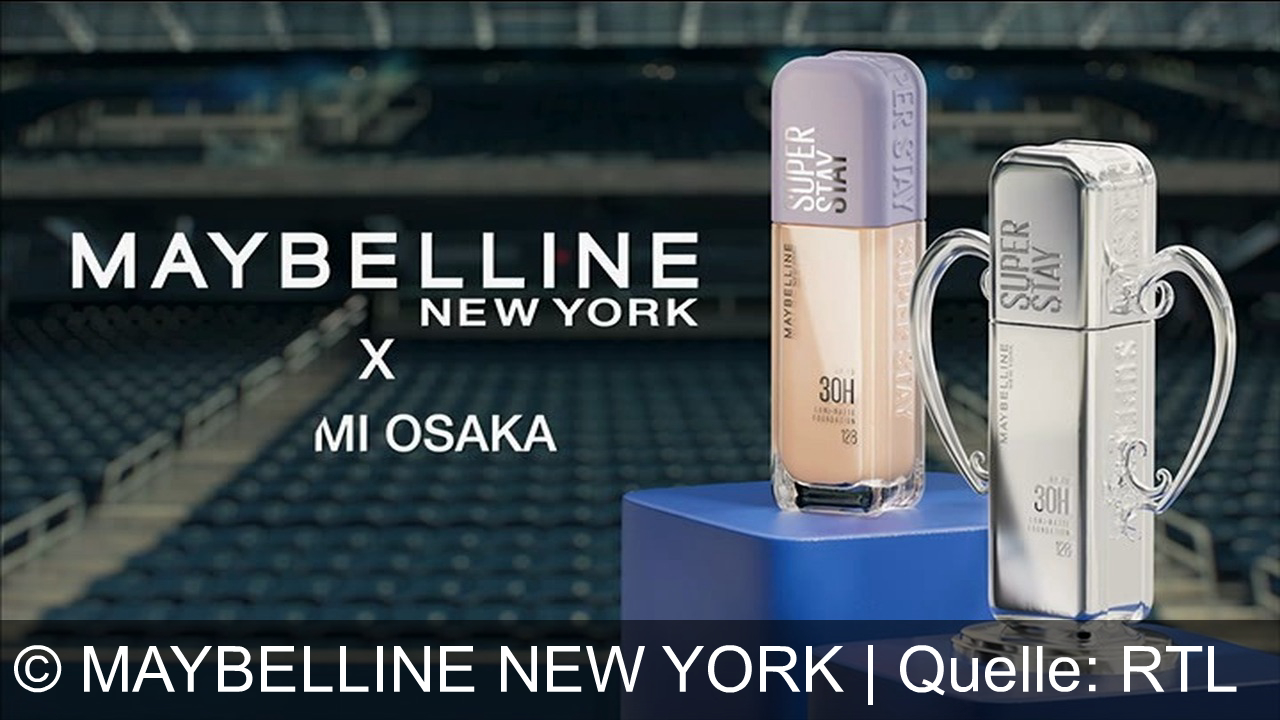 TV Werbung maybelline new york - Maybelline New York Super Stay Lumi-Matte Foundation – Naomi Osaka setzt auf 30h Halt, wasser- und schweißfest. Das Ausdauer-Ass für makellosen Look – egal wie lang das Match dauert!