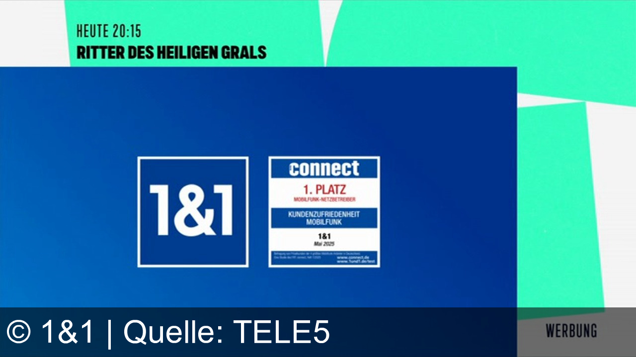 TV Werbung 1&1 - Google Pixel 10 Pro oder Xiaomi 15T Pro mit Kopfhörern – alles inklusive für 0 €. 1&1: Deutschlands zufriedenste Mobilfunk-Kunden. Ritter des Heiligen Grals für smarte Deals!
