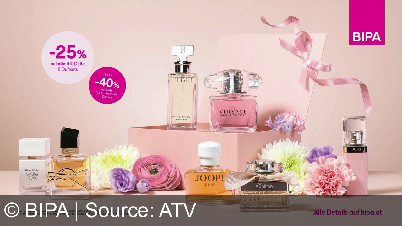 TV Werbung bipa - Entdecke die Schönheit des Lebens mit BIPA: Jetzt bis zu -40% auf Top-Düfte von Marken wie VERSACE und BOSS. Fühle dich selbstbewusst und strahle in jeder Situation!