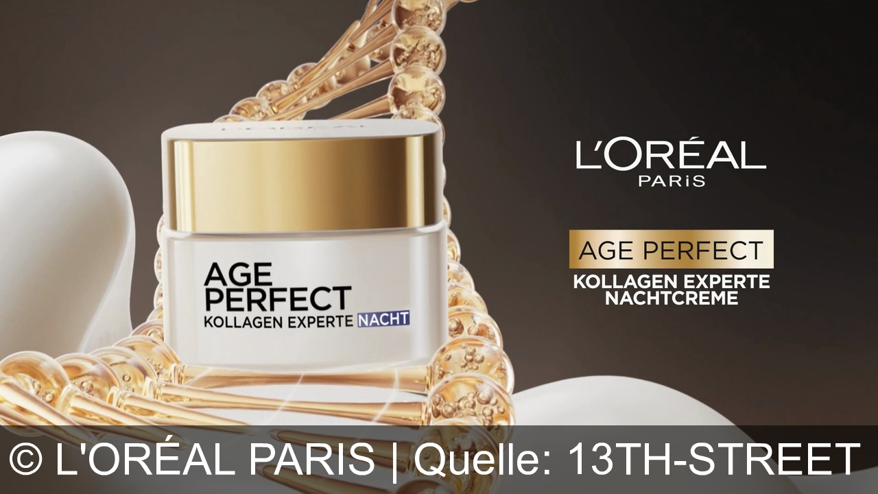 TV Werbung l'oréal paris - Entdecke Age Perfect Collagen Experte von L'Oréal Paris: Mit Mikrokollagen-Peptiden für straffere, glattere Haut – tagsüber und nachts. Das perfekte Alter ist jetzt!