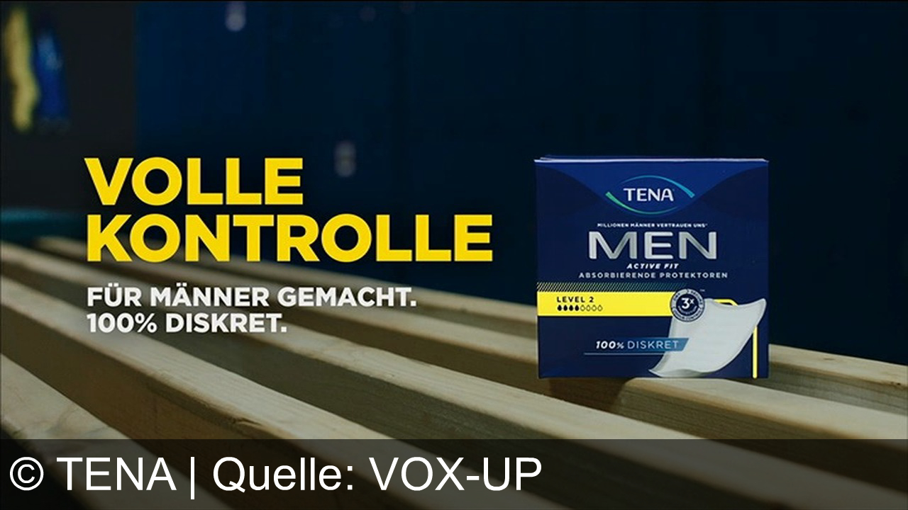 TV Werbung tena - Mit Tena Men zurück ins Spiel – maximale Sicherheit, diskret und aktiv. Volle Kontrolle für Männer.