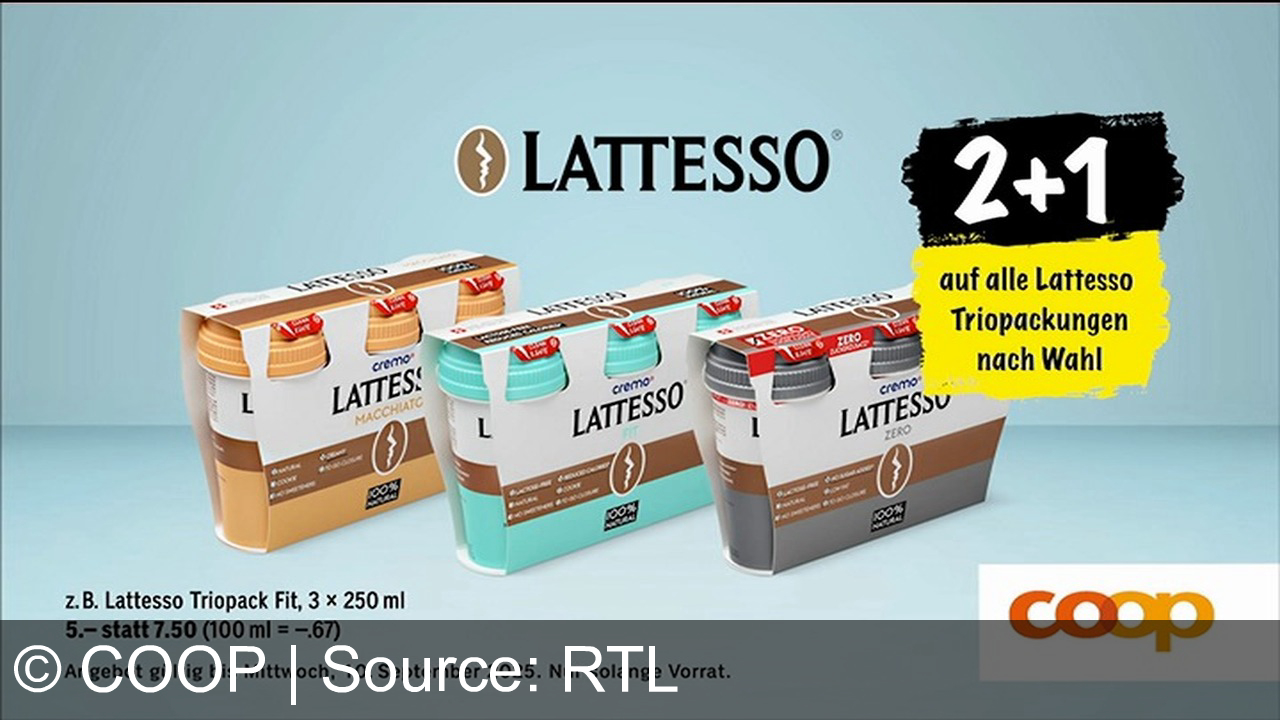 TV Werbung coop - Jetzt bei Coop sparen: Naturafarm Schweinsgeschnetzeltes, Rioja Reserva, Biere & Lattesso Trio-Packs im Angebot! Coop – Für mich und dich. Nur solange Vorrat!