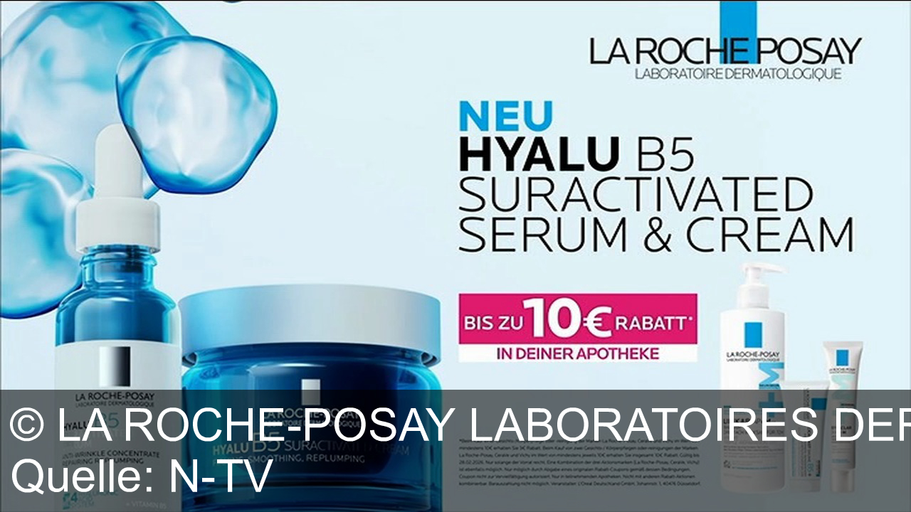TV Werbung la roche-posay laboratoires dermatologique - Neu von La Roche-Posay: Hyaluron B5 Suractivated Serum & Cream. Mit vier Hyaluronsäuren, doppelte Wirkung gegen Falten. Dermatologisch empfohlen. Bis zu 10€ Rabatt in Ihrer Apotheke.