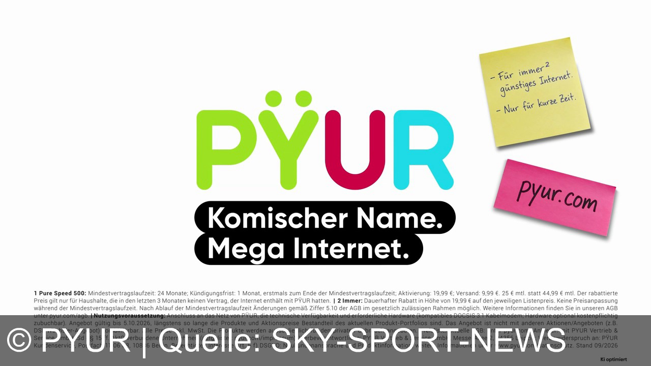 TV Werbung pyur - Komischer Name. Mega Internet: Hol dir jetzt bei PYUR mega-schnelles 500-Mbit-Internet zu geilen Preisen für dauerhaft nur 25 Euro monatlich!