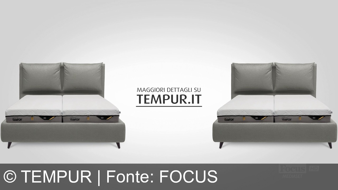 TV Werbung tempur - Scopri il nuovo Tempur Pro: il materasso NASA che riduce la pressione del 20% in più. Comfort e tecnologia per il tuo futuro riposo. Offerte esclusive su Tempur.it!