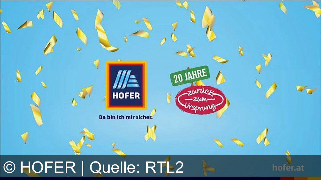 TV Werbung hofer - Feiere 20 Jahre Zurück zum Ursprung bei HOFER – nachhaltige Bio-Qualität, Jubiläumsangebote und Genuss für die ganze Familie. Bio-Sennkäse jetzt um nur 2,69 Euro! Da bin ich mir sicher.
