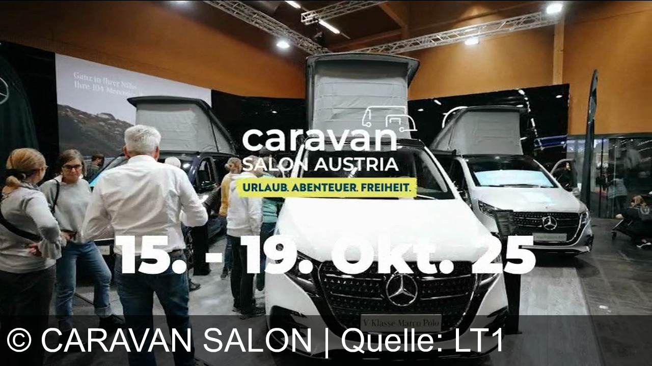TV Werbung caravan salon - Entdecke Urlaub, Abenteuer und Freiheit mit der V Klasse Marco Polo – erlebe Vanlife auf dem Caravan Salon Austria vom 15.–19. Oktober in der Messe Wels!