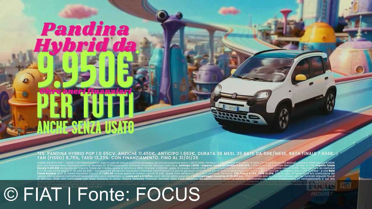 TV Werbung fiat - Stile di vita italiano nello spazio? Incontro del terzo tipo? Fiat Panda Hybrid: l’auto italiana più amata dell’universo, ora anche dagli alieni! Da 9.950€, senza usato. Pandina, scegli la galassia del risparmio!