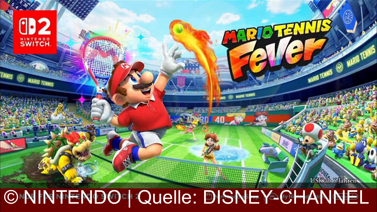TV Werbung nintendo - Stürme den Court mit Mario in Mario Tennis Aces – volle Action, Spezialschläger und Multiplayer‑Power auf der Nintendo Switch 2.