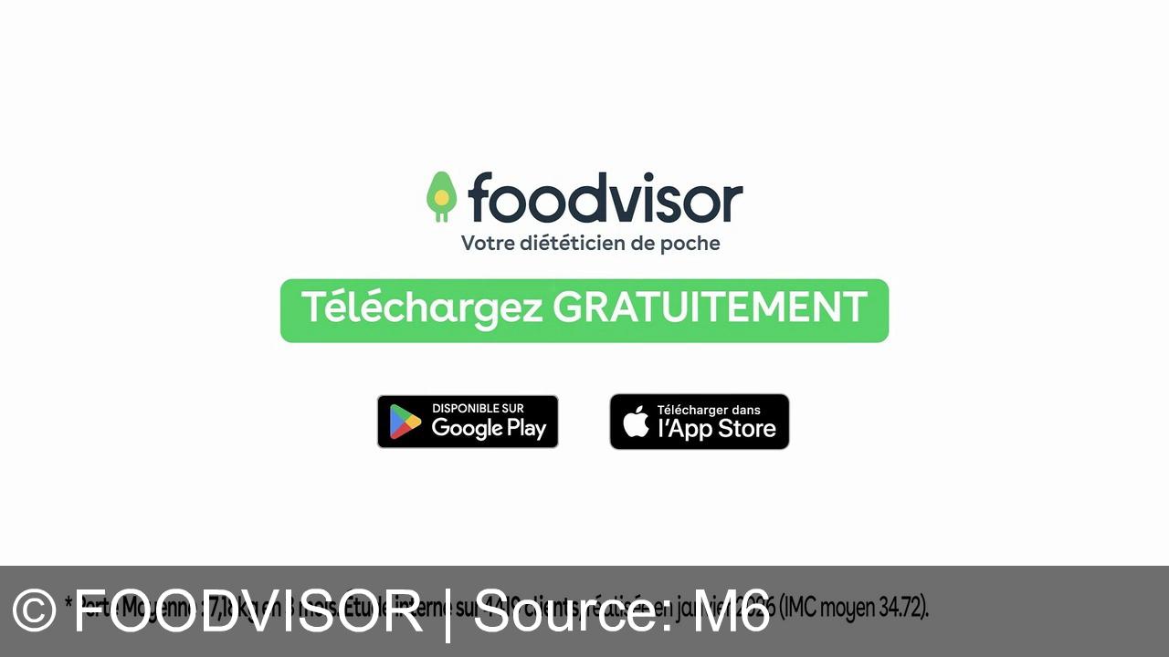 TV Werbung foodvisor - Foodvisor : votre diététicien de poche. Analysez vos repas en une photo, adoptez de vraies habitudes saines et durables. Téléchargez gratuitement !