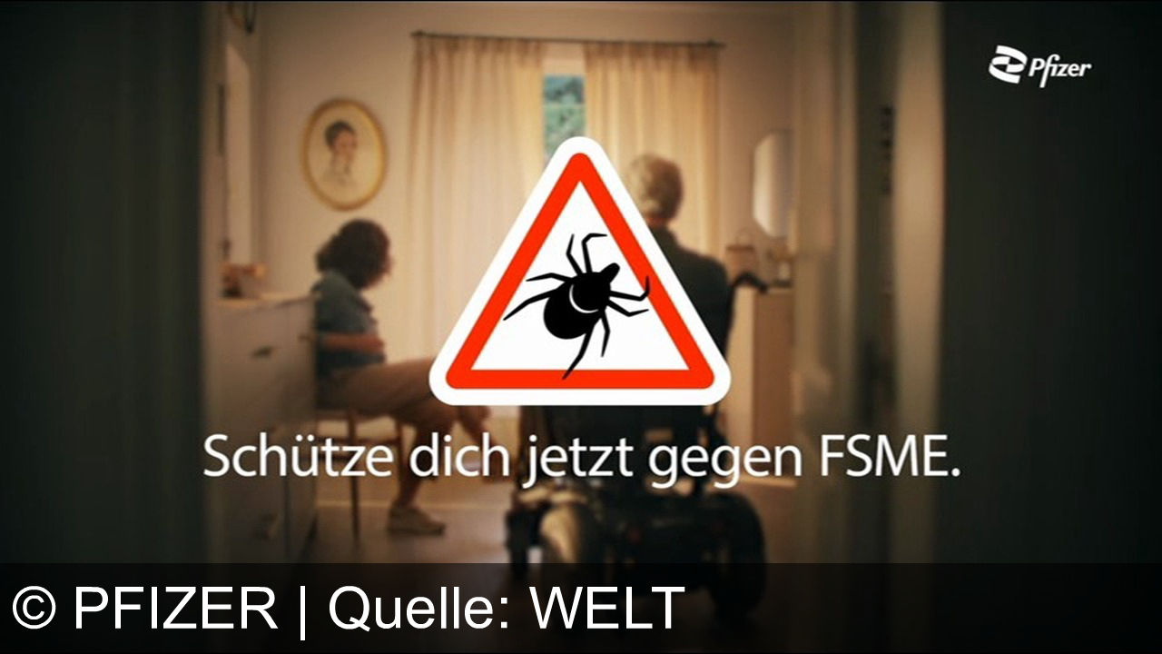 TV Werbung pfizer - FSME wird durch Zecken übertragen. Koordinationsstörungen oder Lähmungen können Langzeitfolgen sein. Mein Körper macht nicht mehr, was ich will. Ich kann ohne Hilfe nicht mehr für meine Liebsten da sein. Die Impfung ist der beste Schutz. Informiere dich in deiner Hausarztpraxis zur FSME-Impfung. Schütze dich und deine Liebsten: Lass dich gegen FSME impfen! Jetzt informieren bei deiner Hausarztpraxis. Pfizer - dein Partner für Gesundheit.