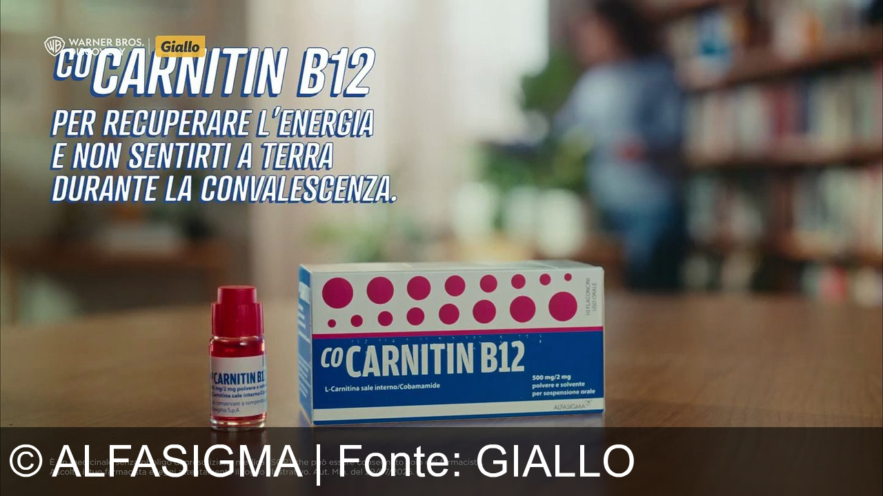 TV Werbung alfasigma - Recupera energia con CoCarnitine B12 di Alfasigma: la passione per la salute ti rialza durante la convalescenza! Sostegno di carnitina e vitamina B12, consigliato dal tuo farmacista.