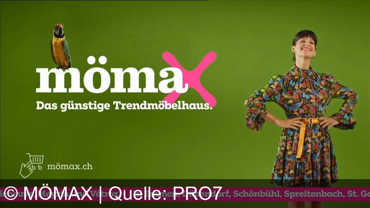 TV Werbung mömax - Mömax: Dein günstiges Trendmöbelhaus. Jetzt Boxspringbett für 888 CHF und Gartenlounge für 499 CHF. Entdecke die Angebote!