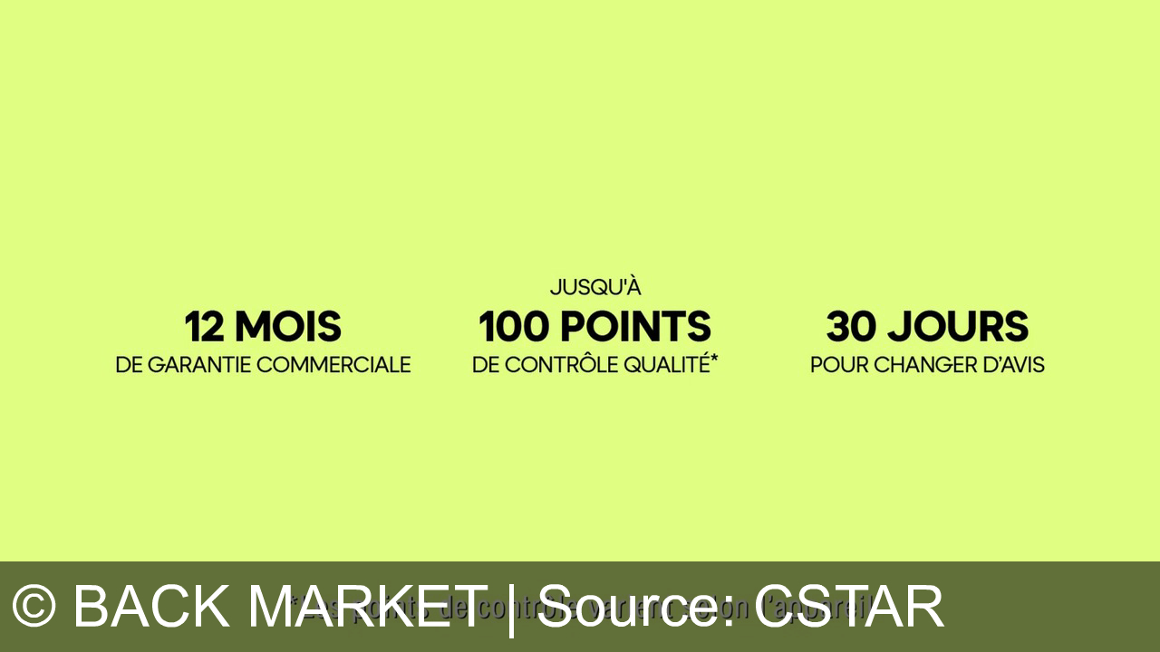 TV Werbung back market - Chez Back Market, on jure sur nos mères : chaque smartphone est reconditionné par des pros. Garantie 12 mois, 100 points de contrôle, 30 jours pour changer d’avis. Sinon, les affaires de Valérie sont à vous !