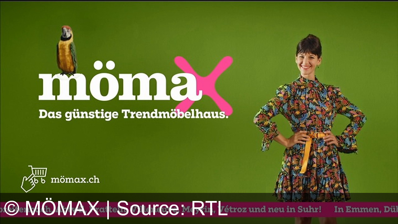 TV Werbung mömax - Entdecke die bunte Mömax-Welt: Trendiges Sofa, praktische Box oder gemütliches Boxspringbett – alles zum kleinen Preis! Dein günstiges Trendmöbelhaus, jetzt auch in Suhr!