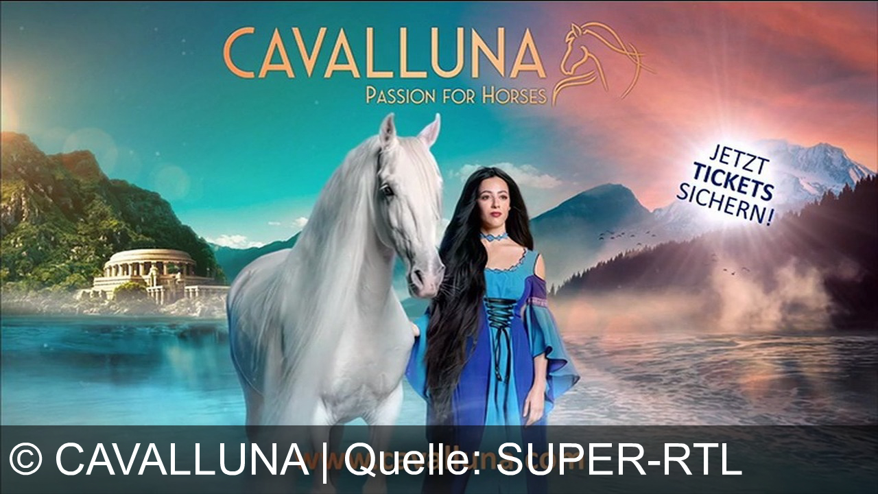 TV Werbung cavalluna - Erlebe mit Cavalluna und den majestätischen Pferden ein einzigartiges Abenteuer – jetzt Tickets sichern auf cavalluna.com. Passion for Horses – für die ganze Familie!