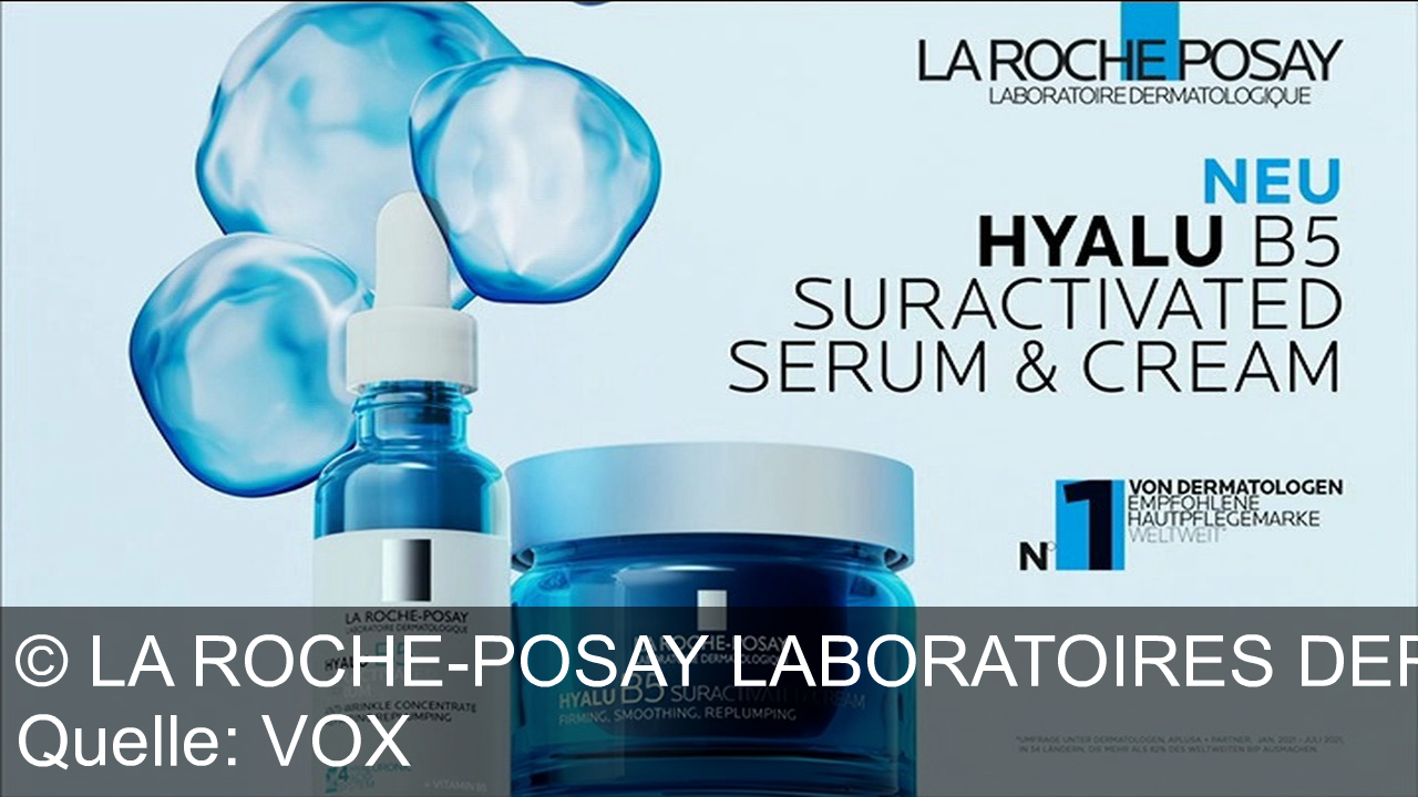 TV Werbung la roche-posay laboratoires dermatologique - La Roche-Posay Hyalu B5: Von Dermatologen empfohlen, jetzt mit 4-fach Hyaluronsäure – mildert sichtbar Falten. Entdecke das neue Serum & die nachfüllbare Creme!