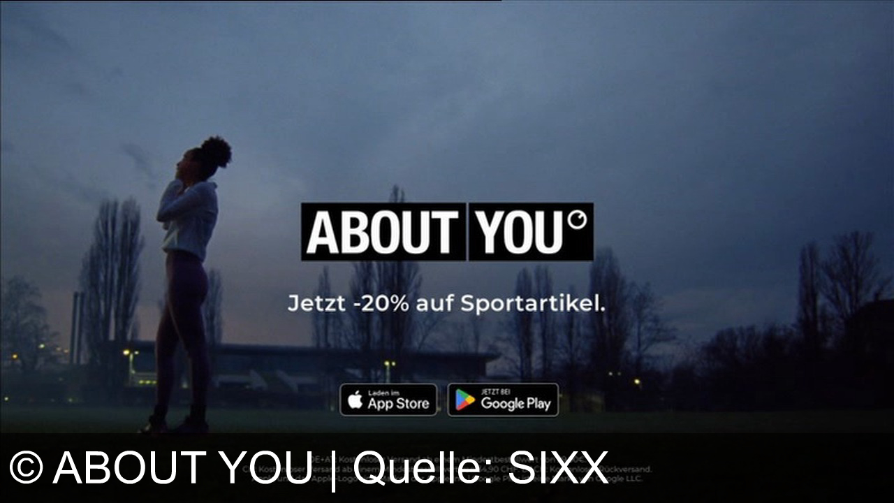 TV Werbung about you - Starte sportlich ins neue Jahr mit ABOUT YOU®: Jetzt 20% auf Sportartikel! Shoppe bequem im App Store oder bei Google Play. Kostenloser Versand ab 29,90€ in DE+AT, ab 34,90 CHF in CH.