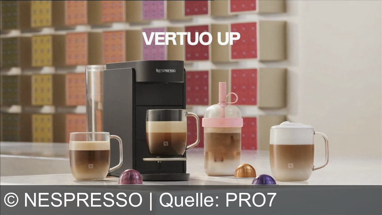TV Werbung nespresso - Nespresso Vertuo Up: Jeder Kaffee eröffnet eine neue Welt – entdecke mit der Vertuo App grenzenlosen Genuss, vom Espresso bis zu deinem neuen Lieblingskaffee.
