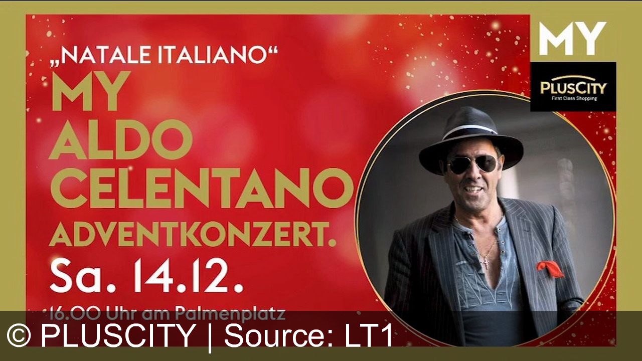 TV Werbung pluscity - Besuche am 14. Dezember den Friedenslicht-Marathon in der PlusCity ab 15:00 Uhr und genieße das Adventkonzert "My Natale Italiano" mit Aldo Celentano. Erlebe Charity, Musik und Shopping.