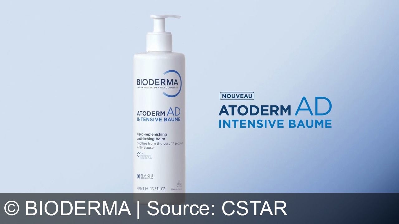 TV Werbung bioderma - Bioderma Atoderm Intensive Baume : apaise dès la première seconde et aide à reconstruire la barrière cutanée des peaux très sèches et sujettes aux démangeaisons.