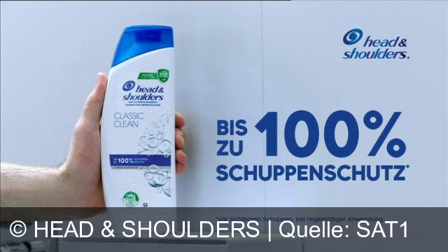 TV Werbung head & shoulders - Head and Shoulders bietet bis zu 100% Schuppenschutz. Die pflegende Formel dringt in die Kopfhaut ein und beseitigt Schuppen, Fett und Juckreiz. Klinisch bestätigt.