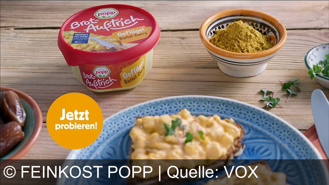 TV Werbung feinkost popp - Walter Popp präsentiert: Popp Geflügel-Dattel-Curry Brotaufstrich – Produkt des Jahres! Popp Feinkost – und das Leben schmeckt. Jetzt probieren!
