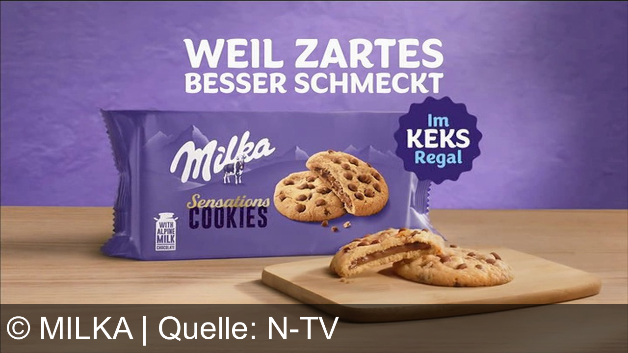 TV Werbung milka - Milka bewirbt zarte Kekse mit Alpenmilch Schokolade, die im Keksregal für einen leckeren, sanften Genuss sorgen.