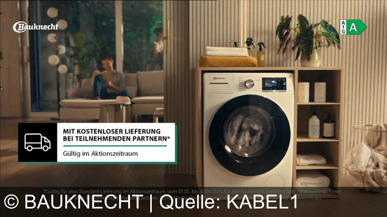 TV Werbung bauknecht - Entdecke die Bauknecht Supreme Silence Waschmaschine: Die leise Art zu waschen für dein Zuhause. Jetzt mit kostenloser Lieferung bei teilnehmenden Partnern. Bauknecht - Für mich und mein Zuhause.