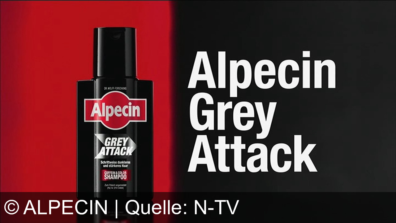 TV Werbung alpecin - Alpecin Grey Attack von DR. WOLFF-FORSCHUNG: Mit Coffein & Color Shampoo schrittweise dunkleres, stärkeres Haar – starte jetzt gegen graue Haare!