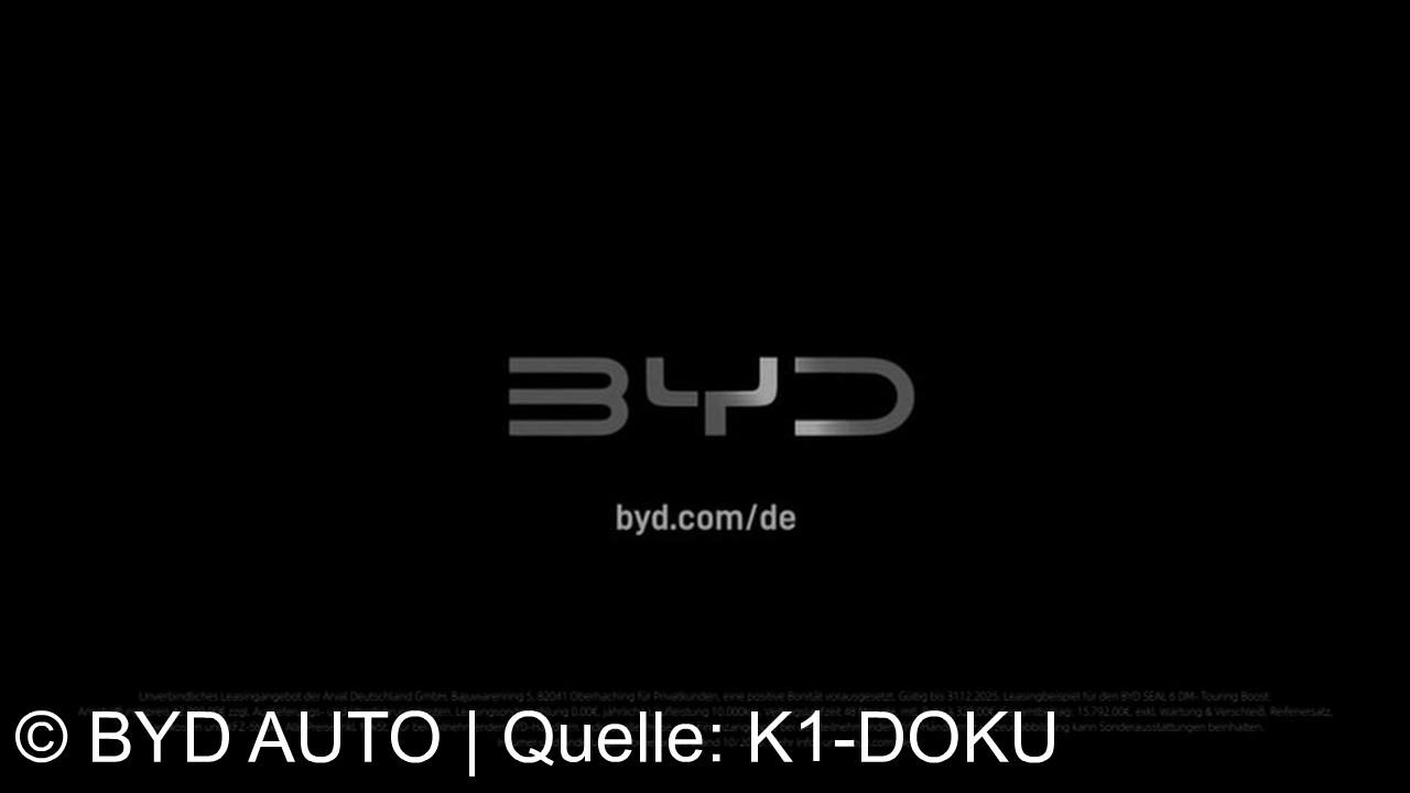 TV Werbung byd auto - Der neue BYD Seal 6 DM-i Touring: Super-Hybrid, bis zu 1350 km Reichweite, Komfort & Technologie – jetzt ab 329€/Monat leasen. BYD – Build your dreams. Mehr Infos auf byd.com/de.