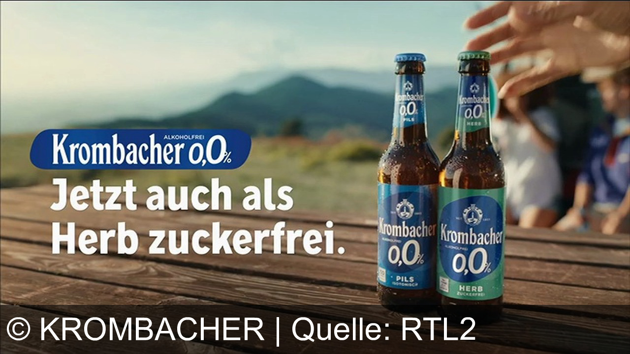 TV Werbung krombacher - Krombacher 0,0% – natürlich erfrischend, überall dabei. Jetzt auch als Herb zuckerfrei.