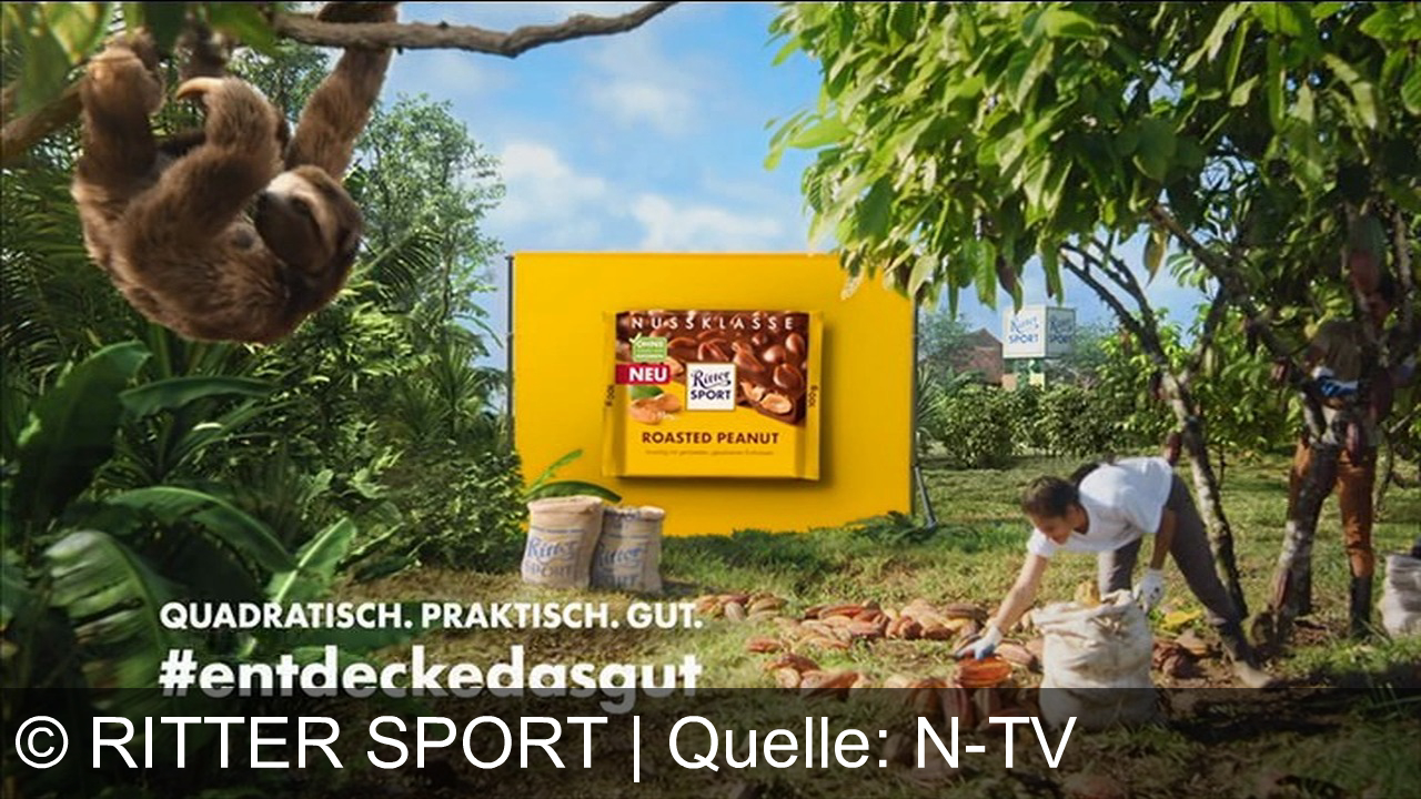 TV Werbung ritter sport - Entdecke die neue Ritter Sport Nussklasse Roasted Peanut: Natürlich von Hand geerntet, quadratisch, praktisch, gut. #entdeckedasgut