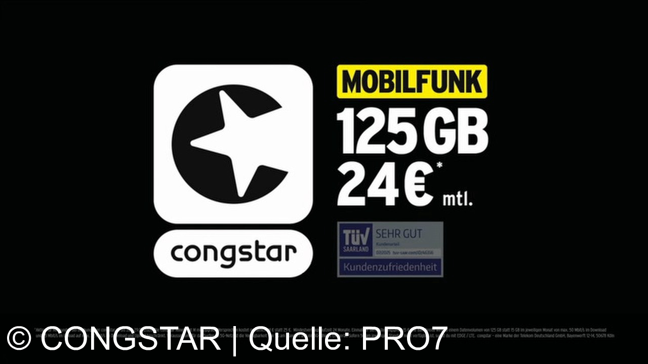 TV Werbung congstar - Stabiles Netz, das verbindet: Congstar überzeugt mit 125 GB für 24 € – volle Kraft voraus für alle im Leben!