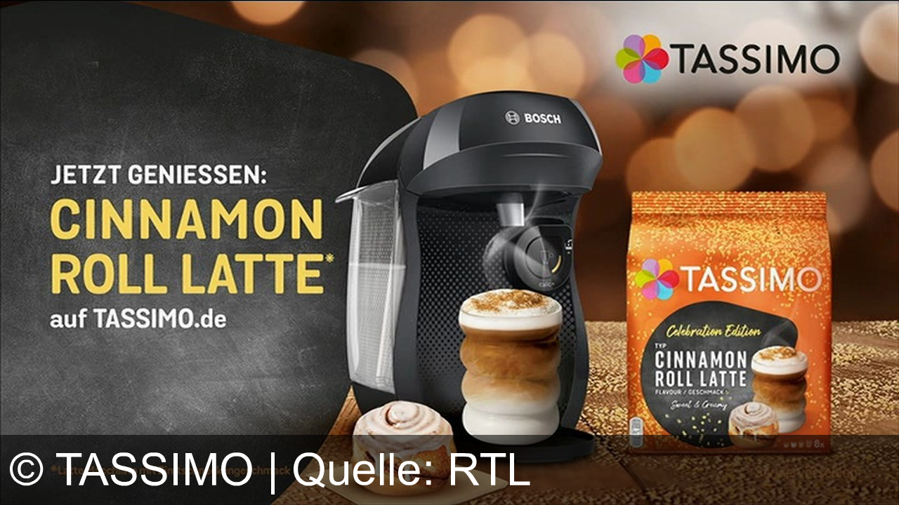 TV Werbung tassimo - Entdecke die Vielfalt mit Tassimo: Genieße auf Knopfdruck perfekten Kaffeegenuss und unsere limitierte Celebration Edition, inklusive Cinnamon Roll Latte. Jetzt auf Tassimo.de!