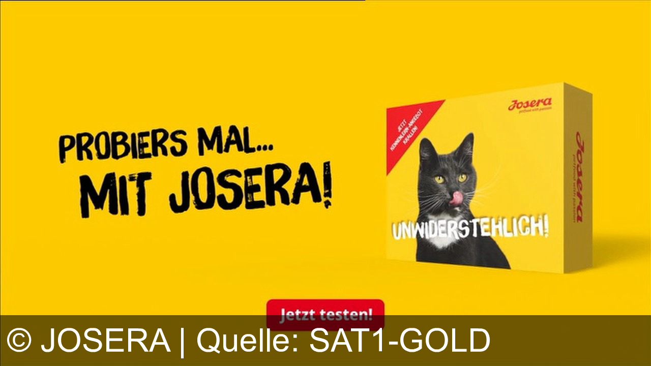 TV Werbung josera - Mit JOSERA kommen Schnurrmehs voll auf ihre Kosten. Super lecker und super verträglich. Und jetzt zum Probieren. Krall dir dein Probierpaket im Fachhandel oder auf josera.de.