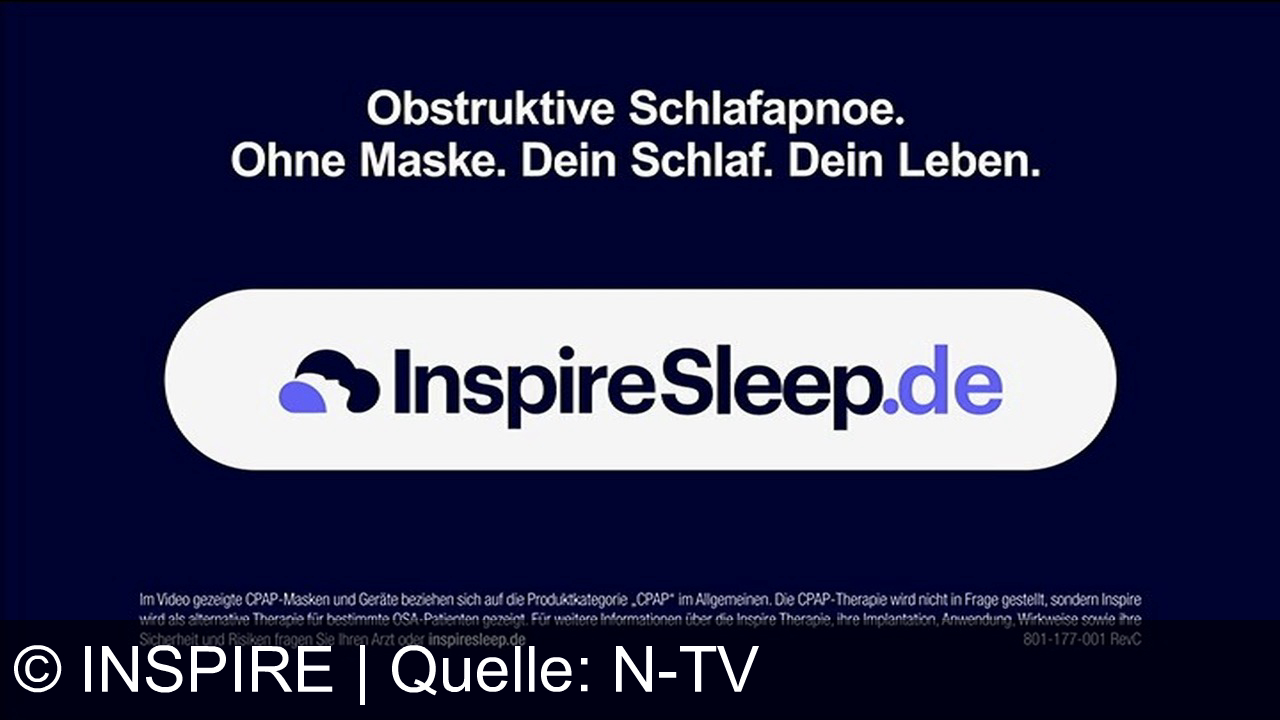 TV Werbung inspire - Inspire Sleep: Alternative bei obstruktiver Schlafapnoe. Ohne Maske. Dein Schlaf. Dein Leben.