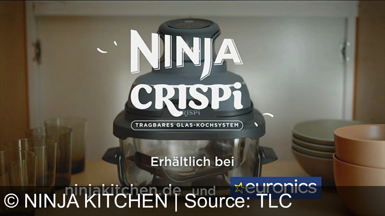 TV Werbung ninja kitchen - Entdecke den Ninja Crispi – die kompakte Heißluftfritteuse für knusprige Köstlichkeiten. Ob zu Hause oder unterwegs, zubereiten und genießen war nie einfacher! Erhältlich bei ninjakitchen.de und euronics.