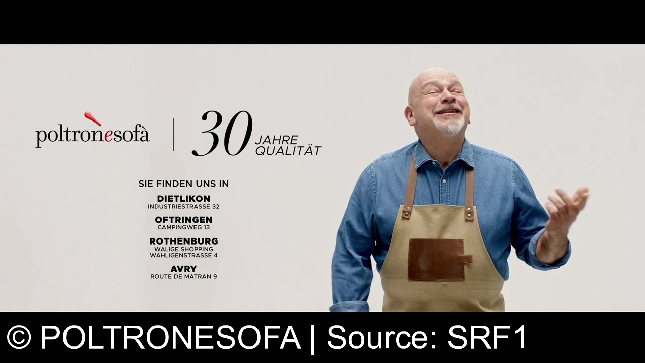 TV Werbung poltronesofa - Mit den Premium-Sales von Poltrone Sofa gibt es 50% Rabatt auf eine Auswahl von Modellen. Saiarino nur 2728 Franken, Norbello nur 2507 Franken und Montefiore nur 1529 Franken. Poltrone Sofa. 30 Jahre Qualität. Poltronesofa – dein Zuhause, dein Stil.