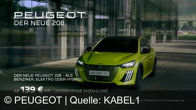 TV Werbung peugeot - Der neue Peugeot 208 in Varianten Benziner, Elektro, Hybrid ab 139€/Monat leasen, ohne Anzahlung. Infos auf peugeot.de. Vertraue auf dich und wähle individuell.