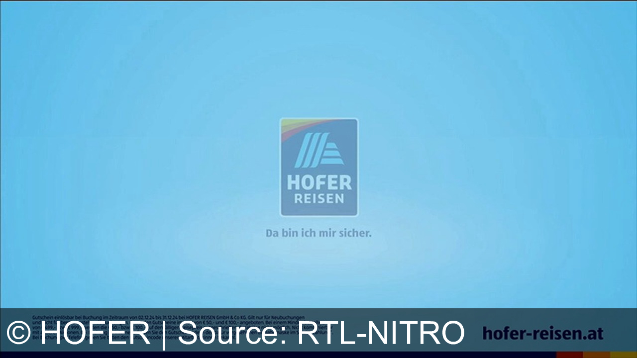 TV Werbung hofer - Sichere dir Frühbucherangebote bei Hofer Reisen: 7 Nächte auf Kreta ab 799 Euro oder Sardinien ab 899 Euro. Erhalte bis zu 100 Euro Gutschein bei Buchung bis 31.12.2024. Mehr Infos auf hofer-reisen.at. Für die genug haben von grau in grau, und sich blau in blau holen wollen.