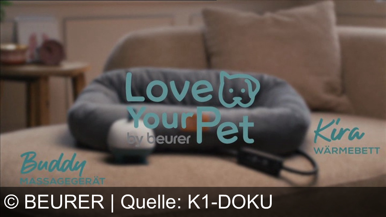 TV Werbung beurer - Mehr Nähe, mehr Wohlgefühl: Mit dem Kira Wärmbett und Buddy Massagegerät von beurer für deine Fellnase. Love your pet – entdecke mehr auf beurer.de!