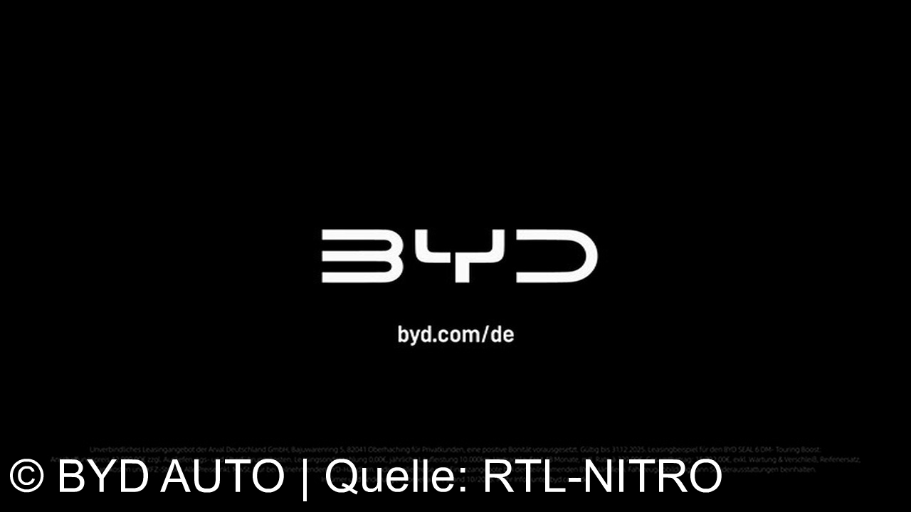 TV Werbung byd auto - Der neue BYD Seal 6 DM-i Touring: Super-Hybrid, Super-Kombi, bis zu 1350 km Reichweite – modern, komfortabel, innovativ. Jetzt ab 329€/Monat leasen. BYD. Build your dreams.