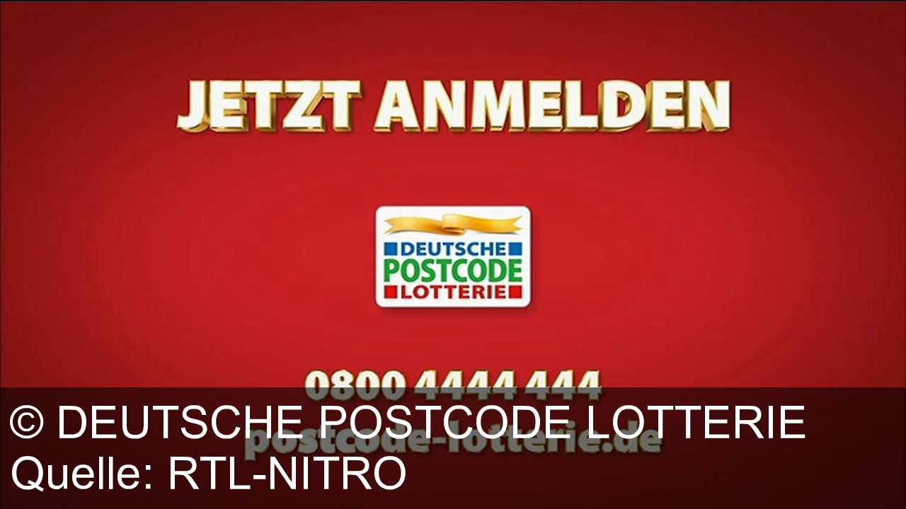 TV Werbung deutsche postcode lotterie - Die Deutsche Postcode-Lotterie bietet im Adventskalender 24 Überraschungen und Gewinnchancen im Wert von 10 Millionen Euro. Jetzt anmelden unter 0800 4444 444 oder postcode-lotterie.de. MIt Kai-Pflaume als Testimonial.