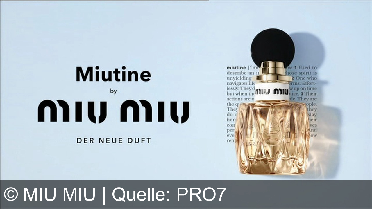 TV Werbung miu miu - Entdecke Miutine von Miu Miu – der neue Duft für alle, die unbezähmbar, elegant und einzigartig sind. Für starke Charaktere, inspiriert vom Mut zur Individualität.